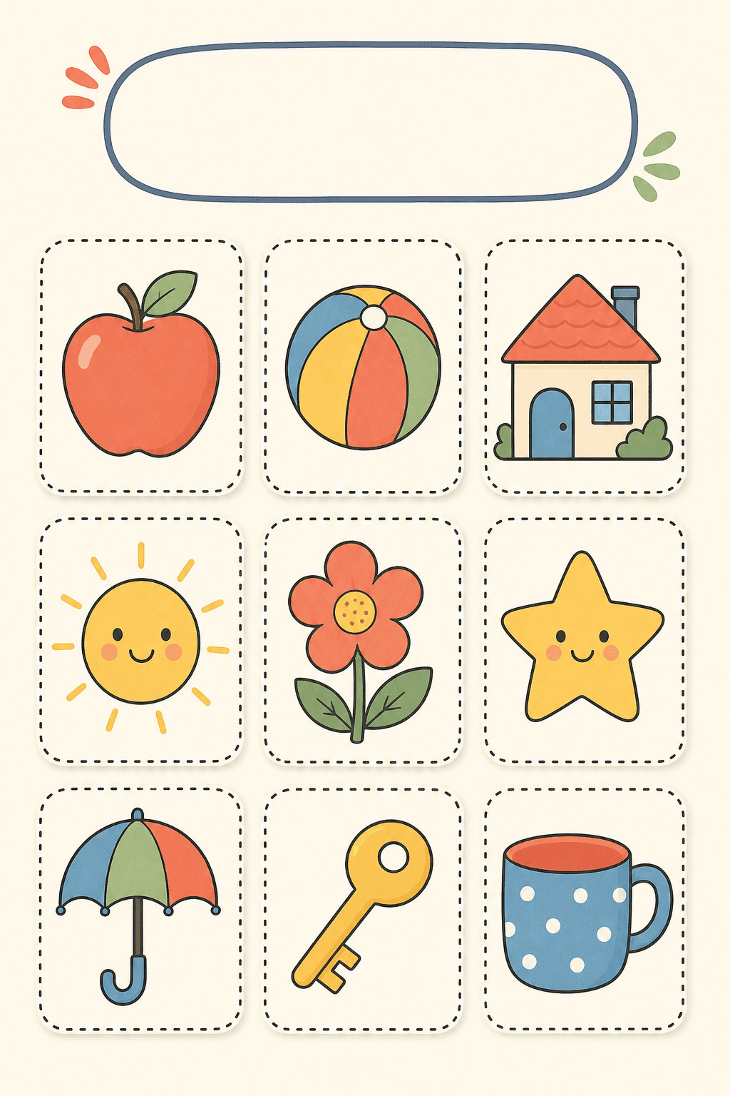 Planche d’images à découper
